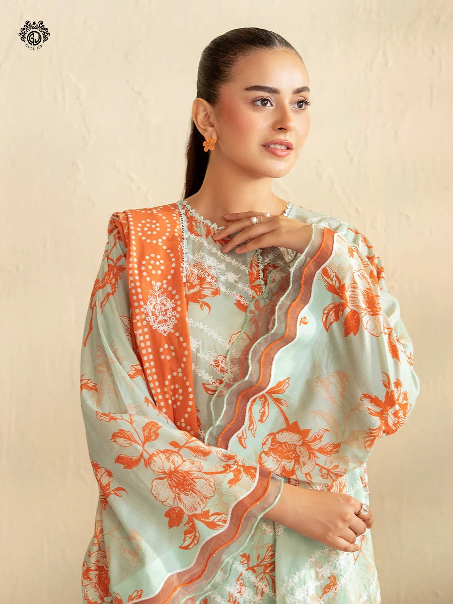 Kroma By Gull Jee Embroidered Digital Printed Lawn Unstitched 3 Piece