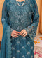 Raya By Hannan Fabrics Luxury Embroidered Chiffon Semi-Stitched 3pcs - Jotey