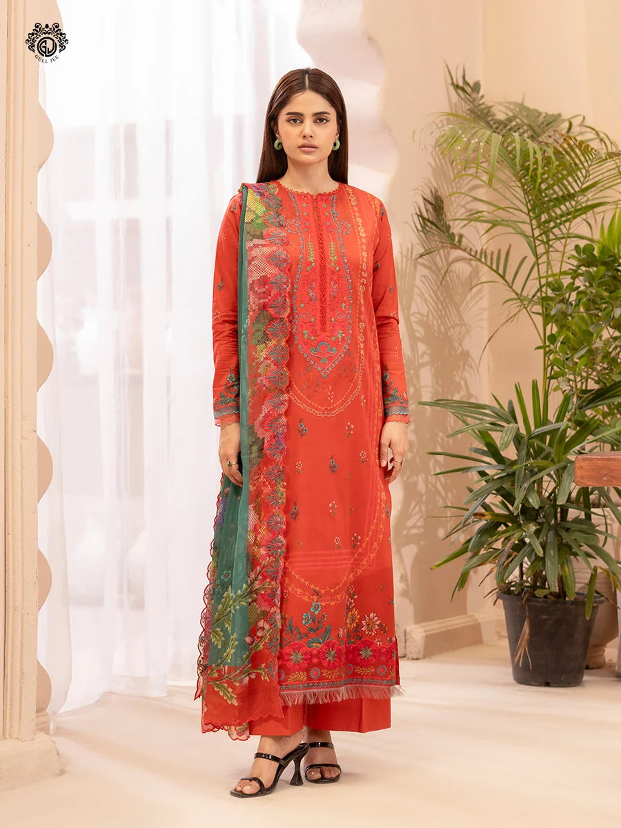 Morja By Gull Jee Vol-11 Embroidered Digital Printed Lawn Unstitched 3Pcs