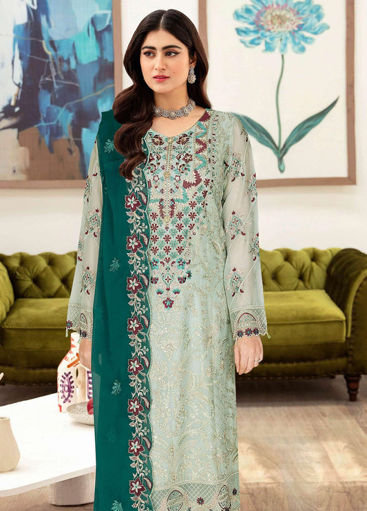 Sangeet By Ramsha Chiffon Unstitched 3pcs