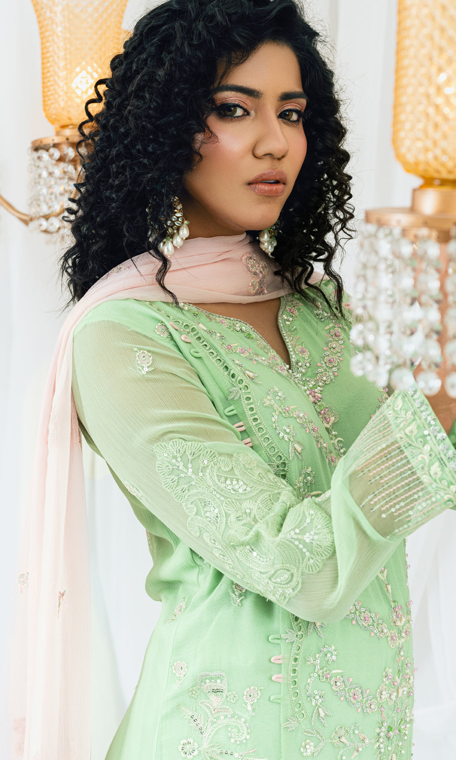 MAAHI BY SHAMOOZ Embroidered Chiffon Unstitched 3pcs