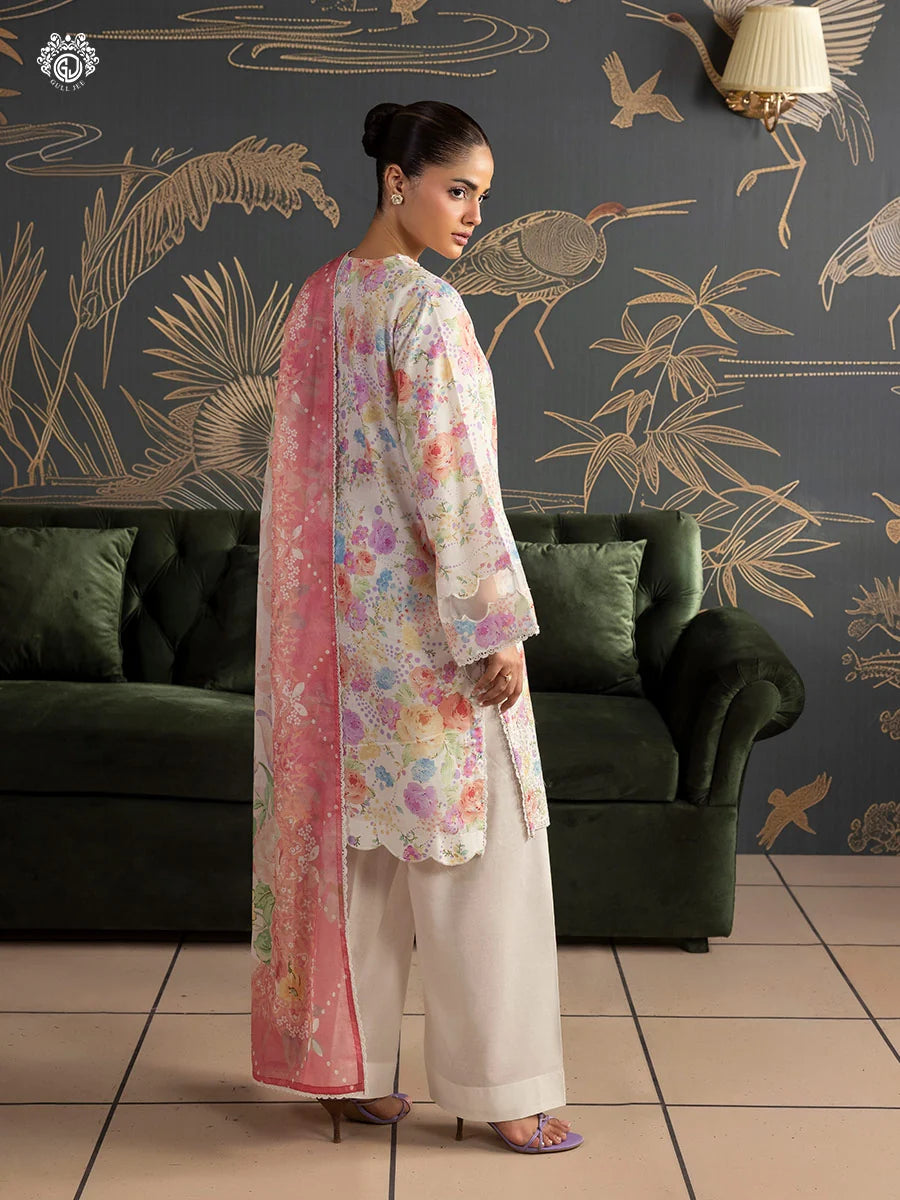 Mishaal By Gull Jee Embroidered Edit'26 Digital Printed Lawn Unstitched 3Pcs