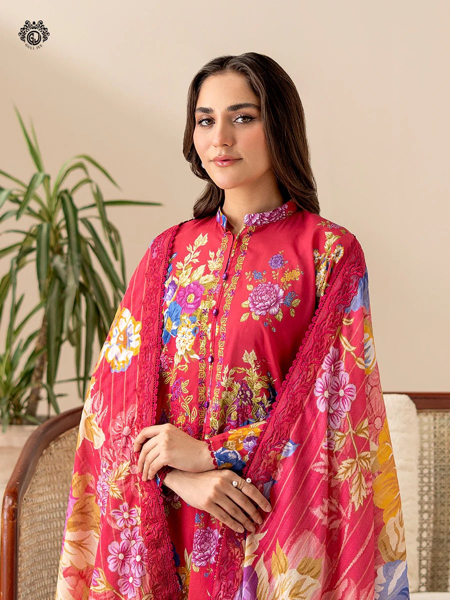 Ziva By Gull Jee Embroidered Digital Printed Lawn Unstitched 3 Piece