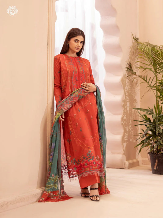 Morja By Gull Jee Vol-11 Embroidered Digital Printed Lawn Unstitched 3Pcs