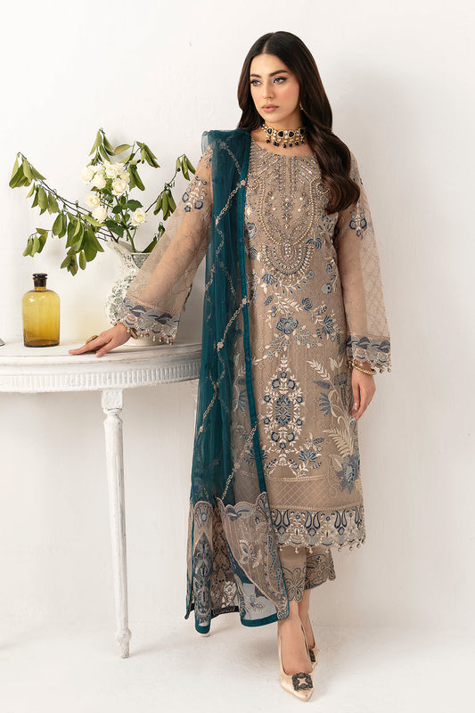Minhal By Ramsha Chiffon Vol-11 Semi-Stitched 3pcs