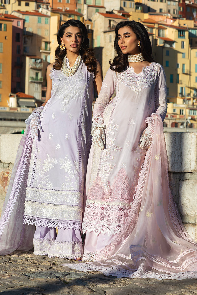 Zoha By Ansab Jahangir Embroidered Luxury Lawn'25 Unstitched 3pcs