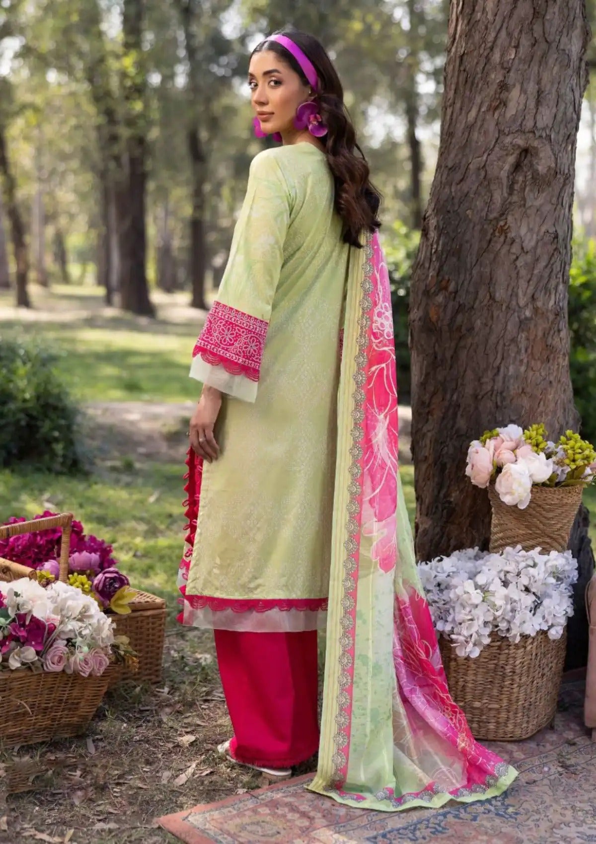 Nur Vantage Embroidered Lawn Unstitched 3 Piece