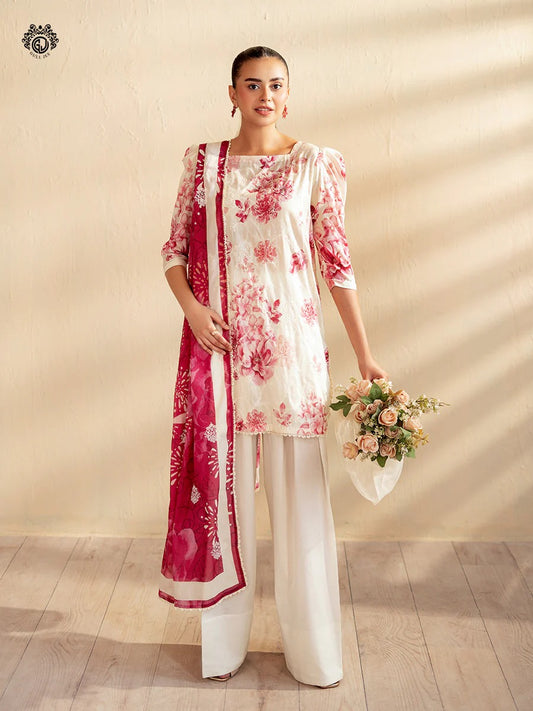 Kroma By Gull Jee Embroidered Digital Printed Lawn Unstitched 3 Piece