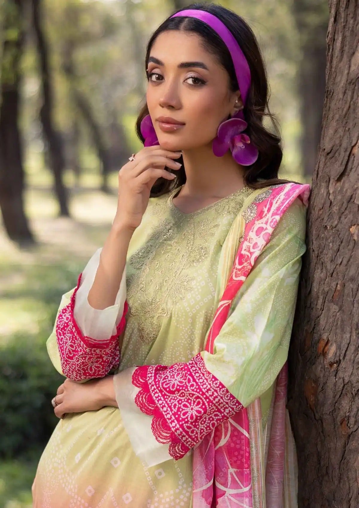 Nur Vantage Embroidered Lawn Unstitched 3 Piece