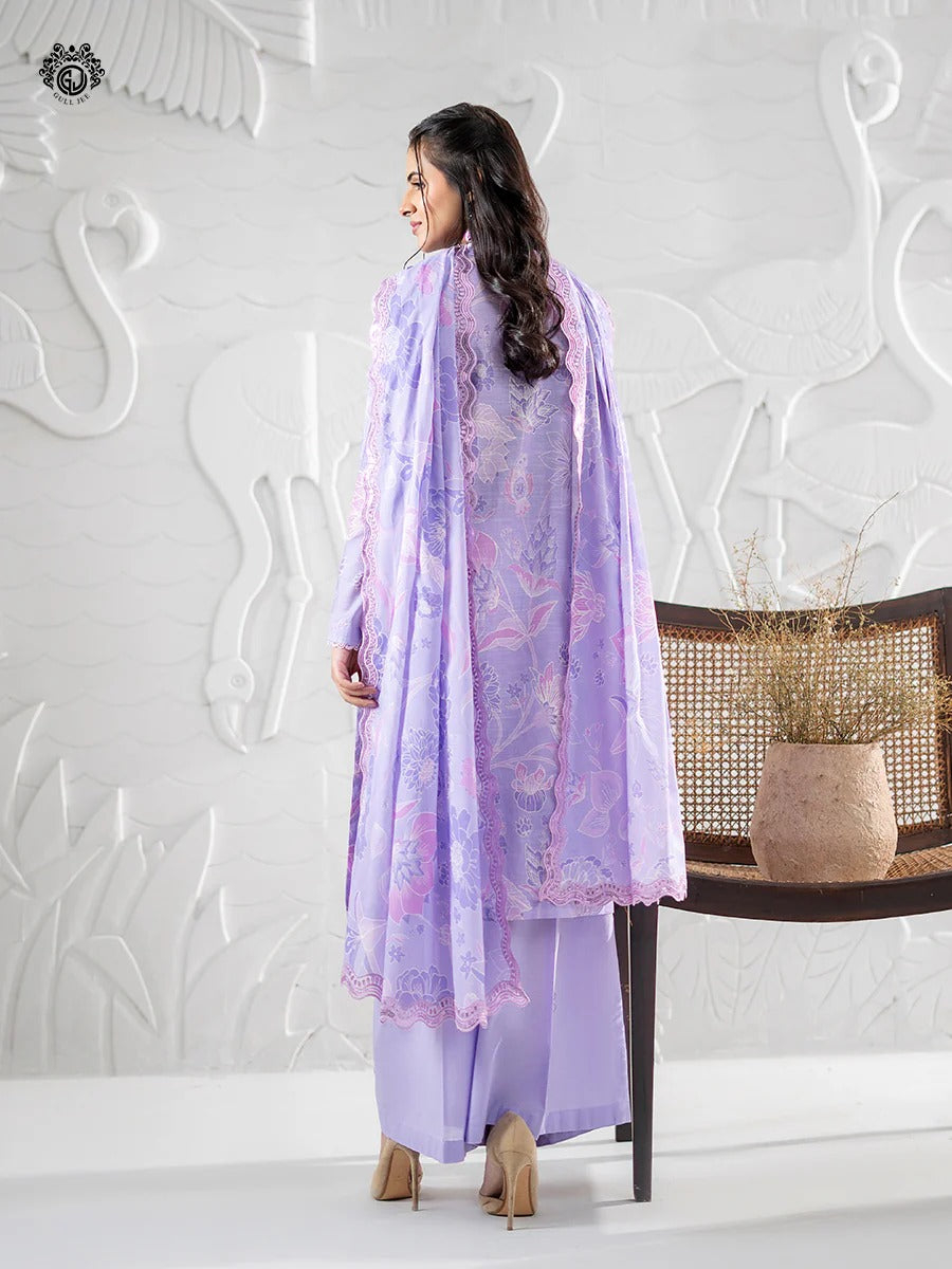 Ruhay Sukhan By Gull Jee Embroidered Digital Printed Lawn Unstitched 3 Piece
