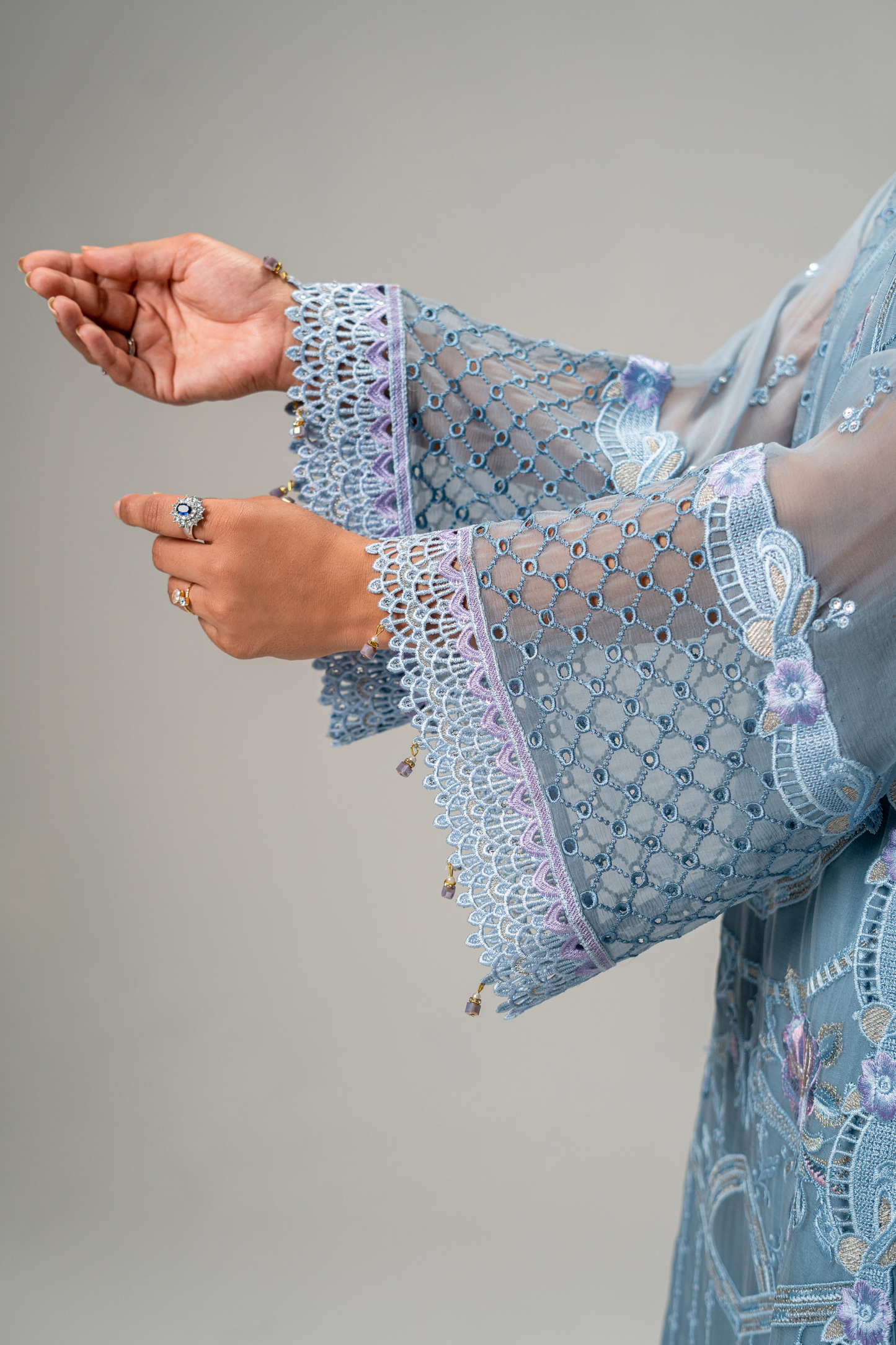 Zebtan Aura Vol-01 Embroidered Chiffon Unstitched 3pcs