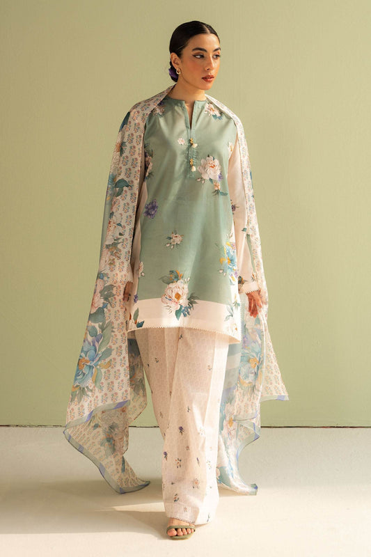 Coco By Zara Shahjahan Digital Printed Lawn Unstitched 3pcs - Jotey