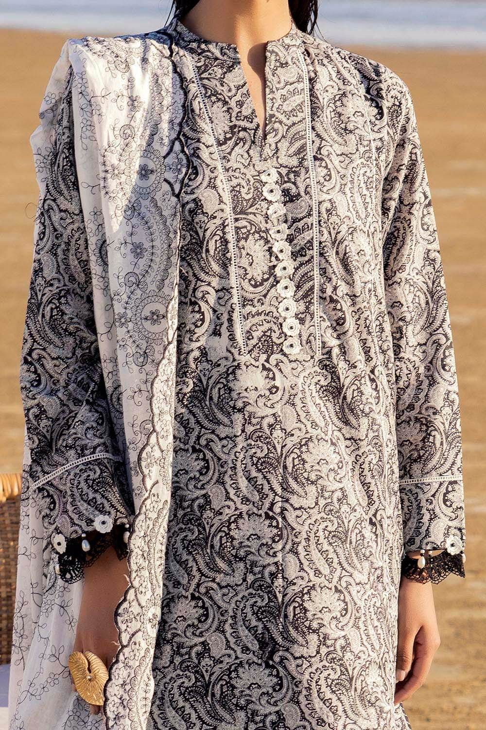 Gul Ahmed Printed Summer Lawn'25 Unstitched 3pcs - Jotey