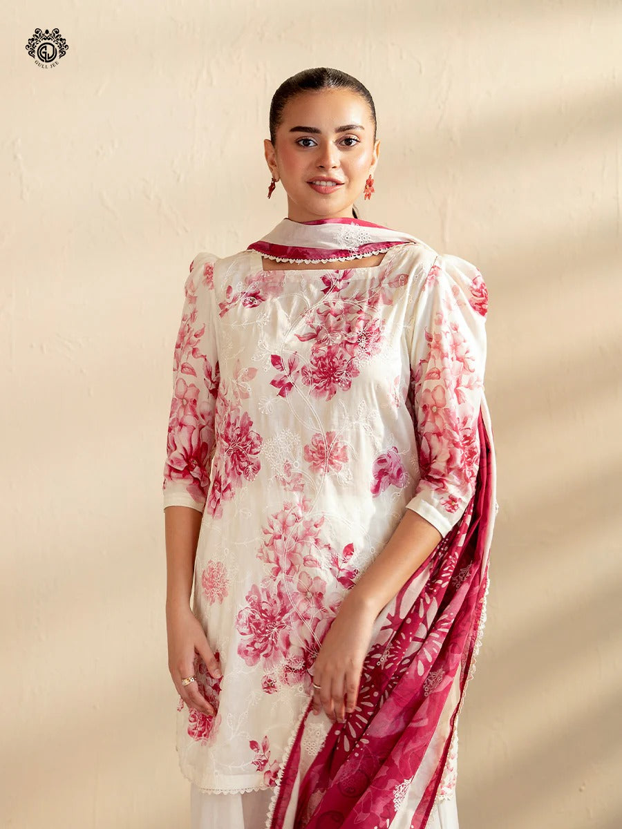 Kroma By Gull Jee Embroidered Digital Printed Lawn Unstitched 3 Piece