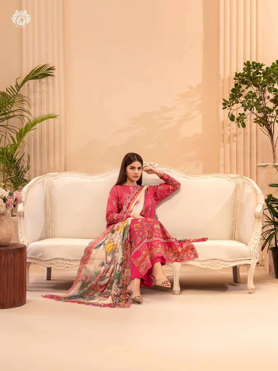Morja By Gull Jee Vol-11 Embroidered Digital Printed Lawn Unstitched 3Pcs