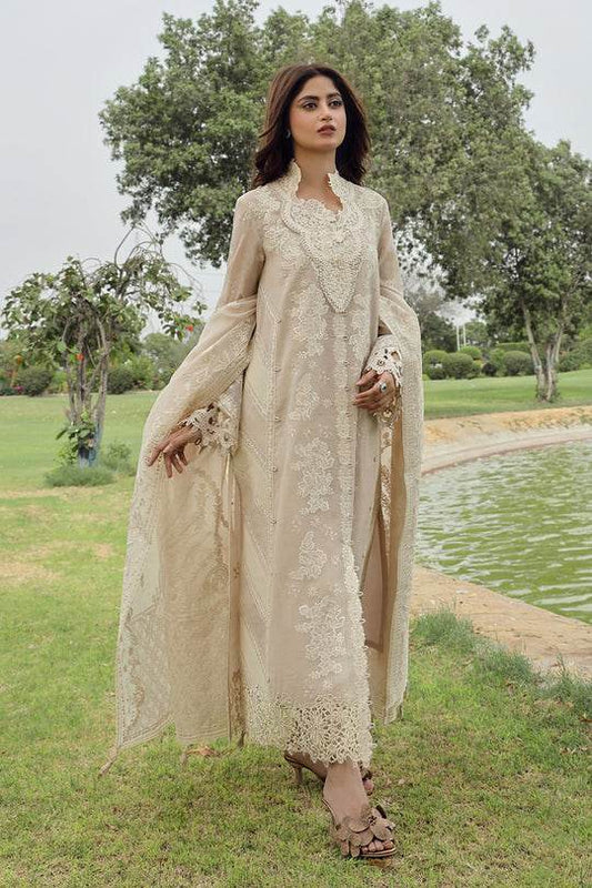 Qalamkar Festive Lawn Unstitched 3pcs - Jotey