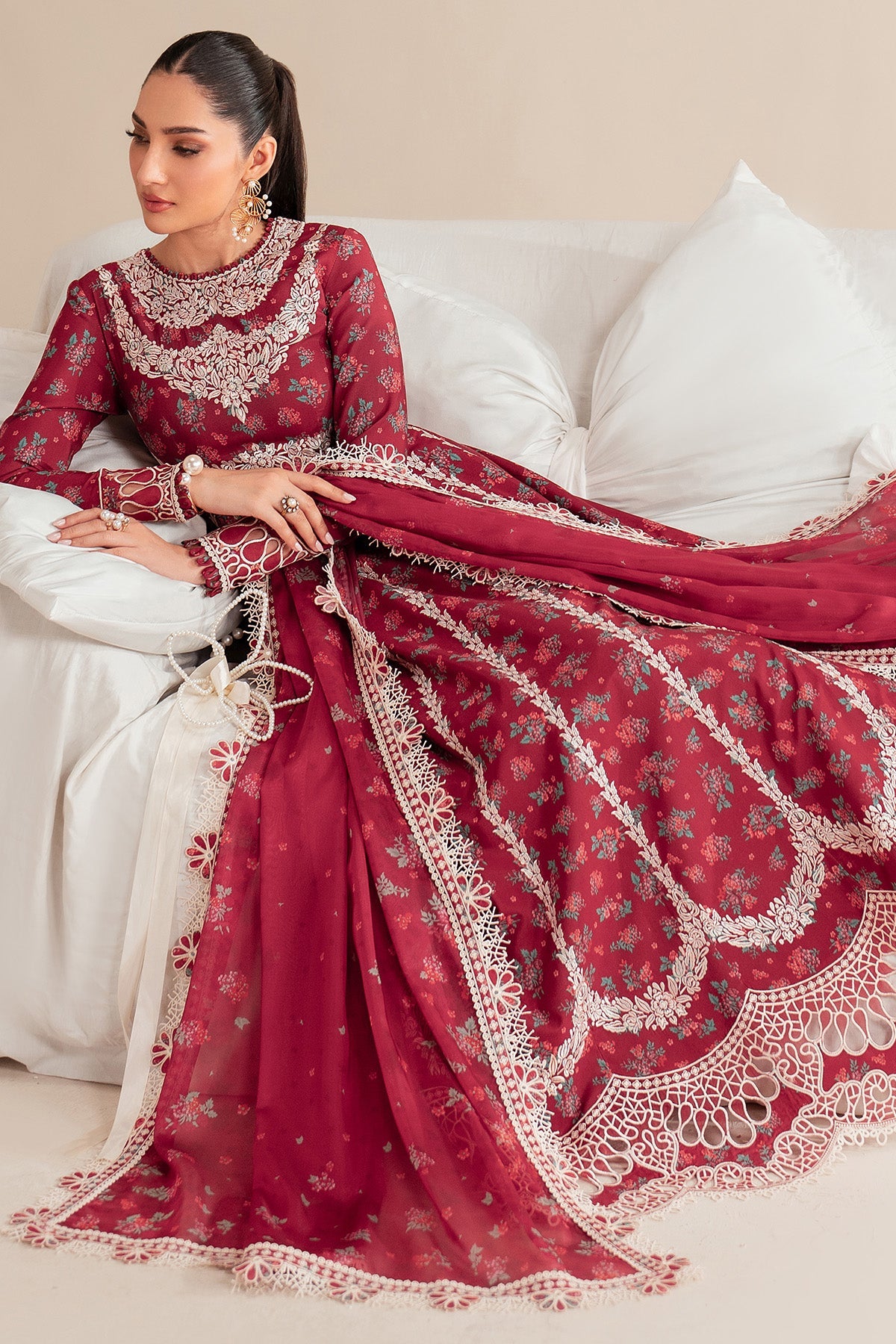 Iris By Jazmin Embroidered Luxury Lawn Unstitched 3pcs