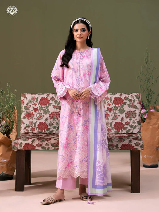 Bloom By Gull Jee Embroidered Digital Printed Lawn Unstitched 3Pcs