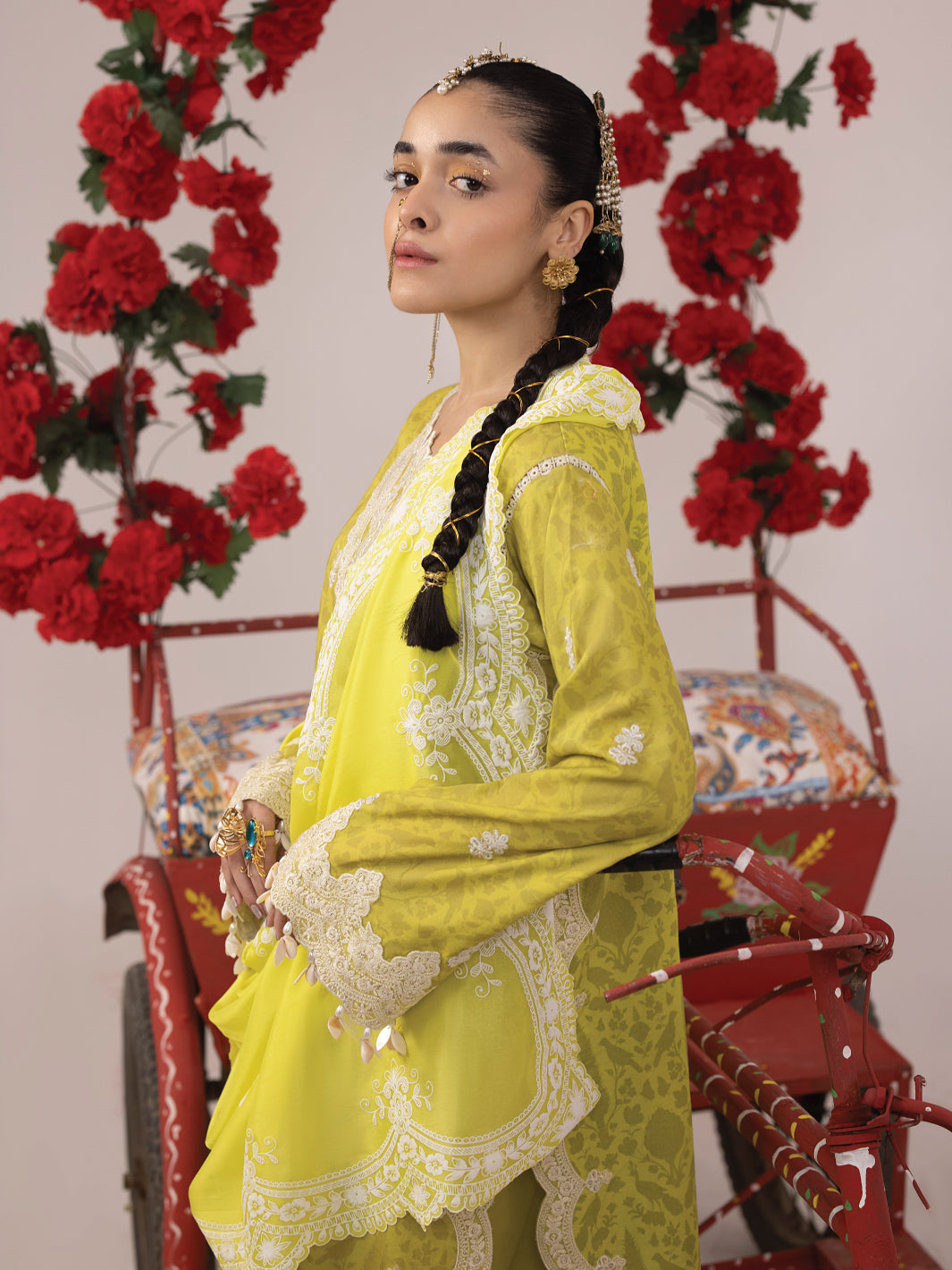 RANGEELI Digital Printed Embroidered Unstitched Lawn 3pcs