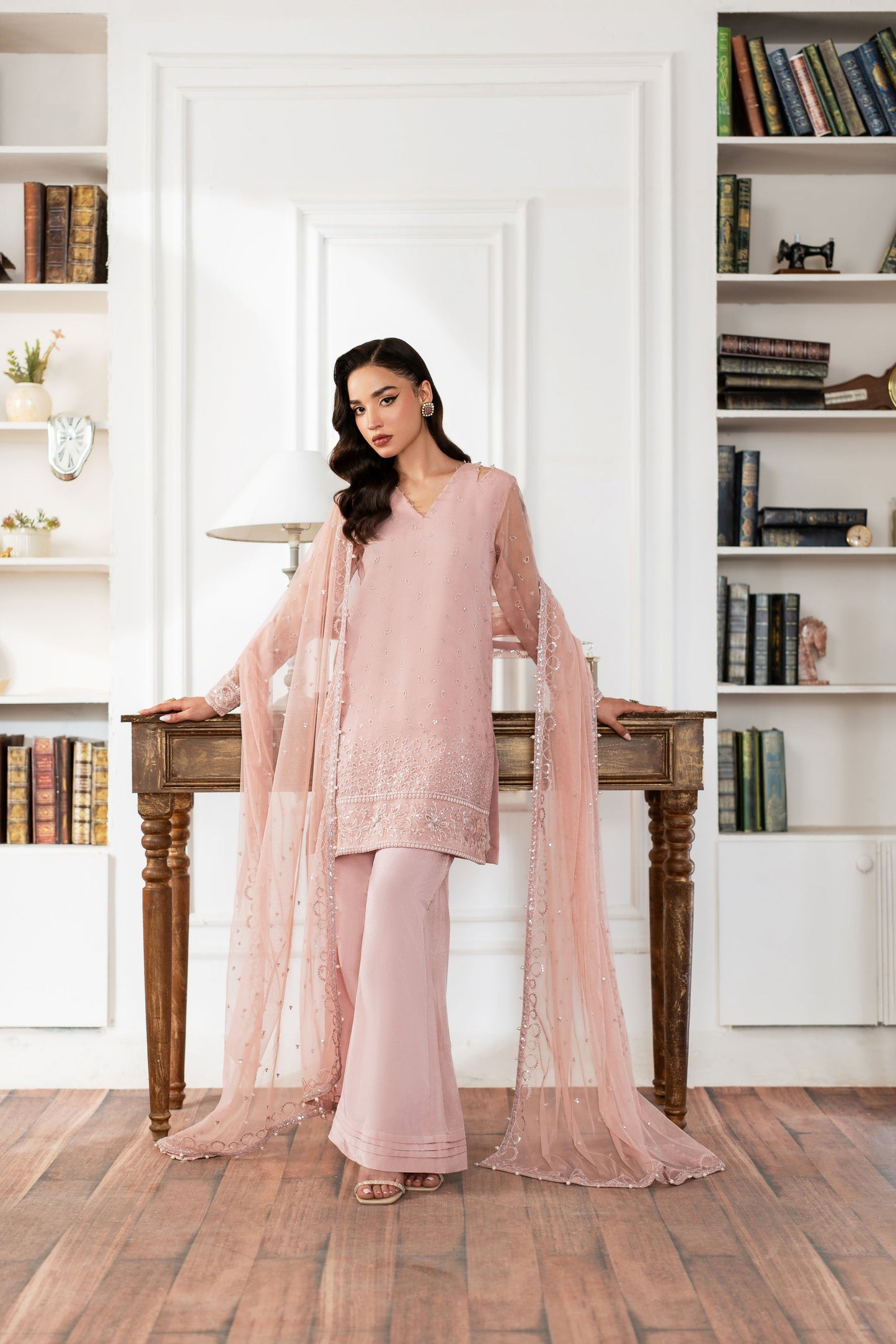AZZAL MISHRI Luxury  Festive Embroidered Unstitched 3pcs