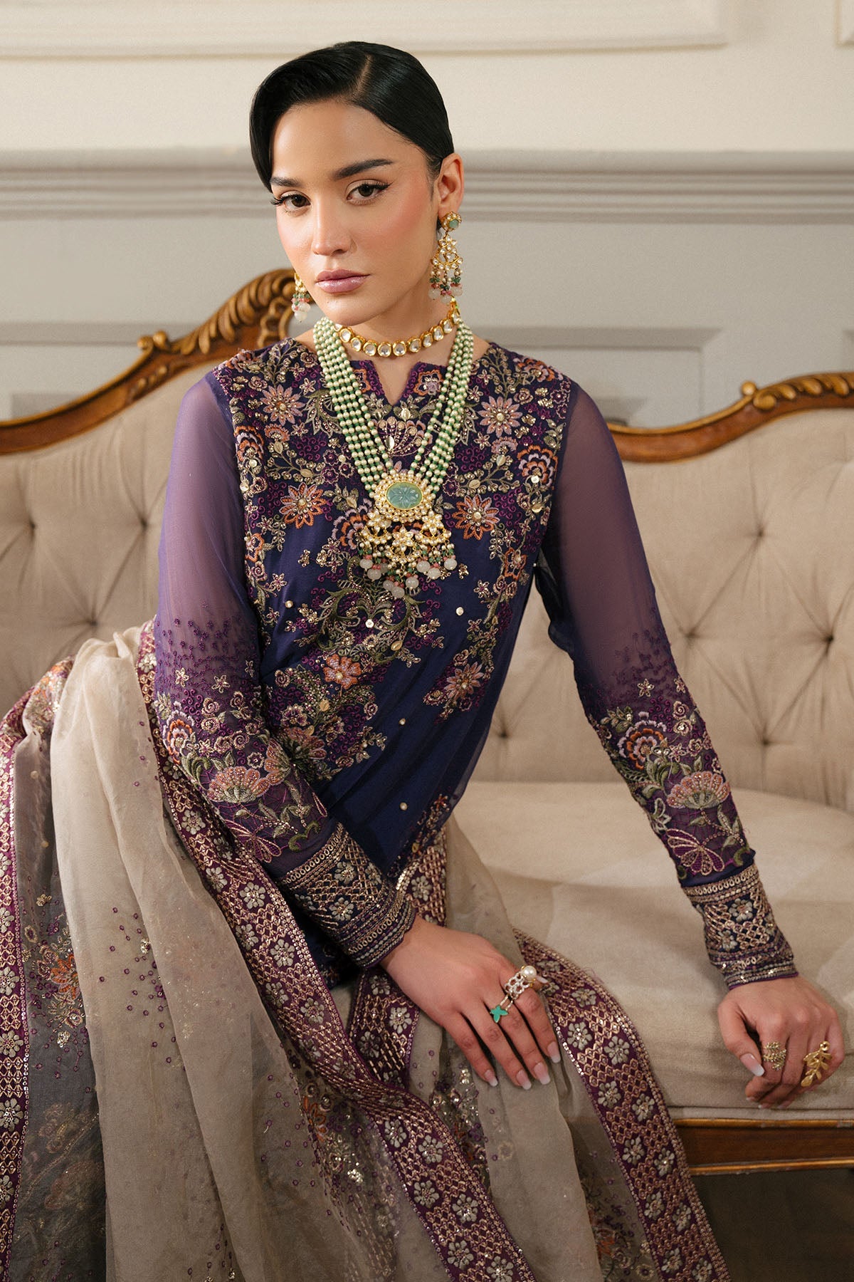 Elanora By Nureh Embroidered Luxury Chiffon Unstitched 3pcs