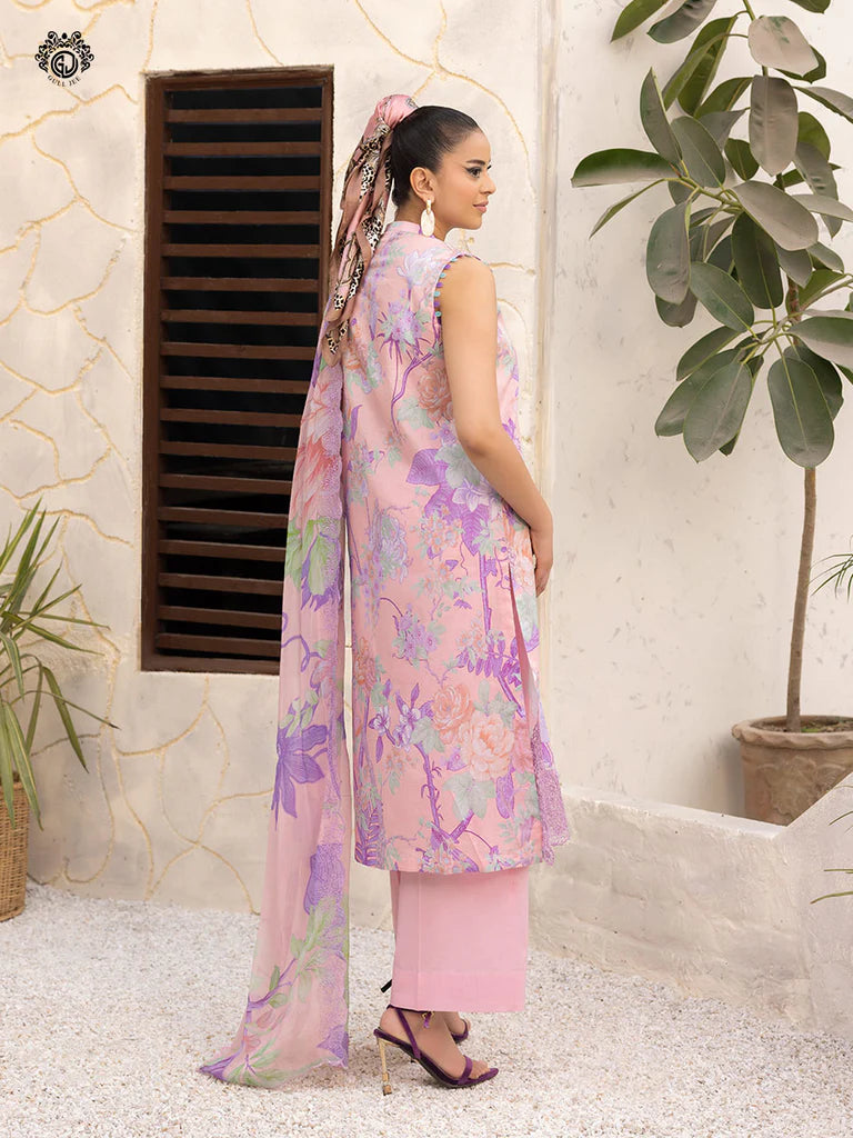 Mishaal By Gull Jee Embroidered Edit'26 Digital Printed Lawn Unstitched 3Pcs