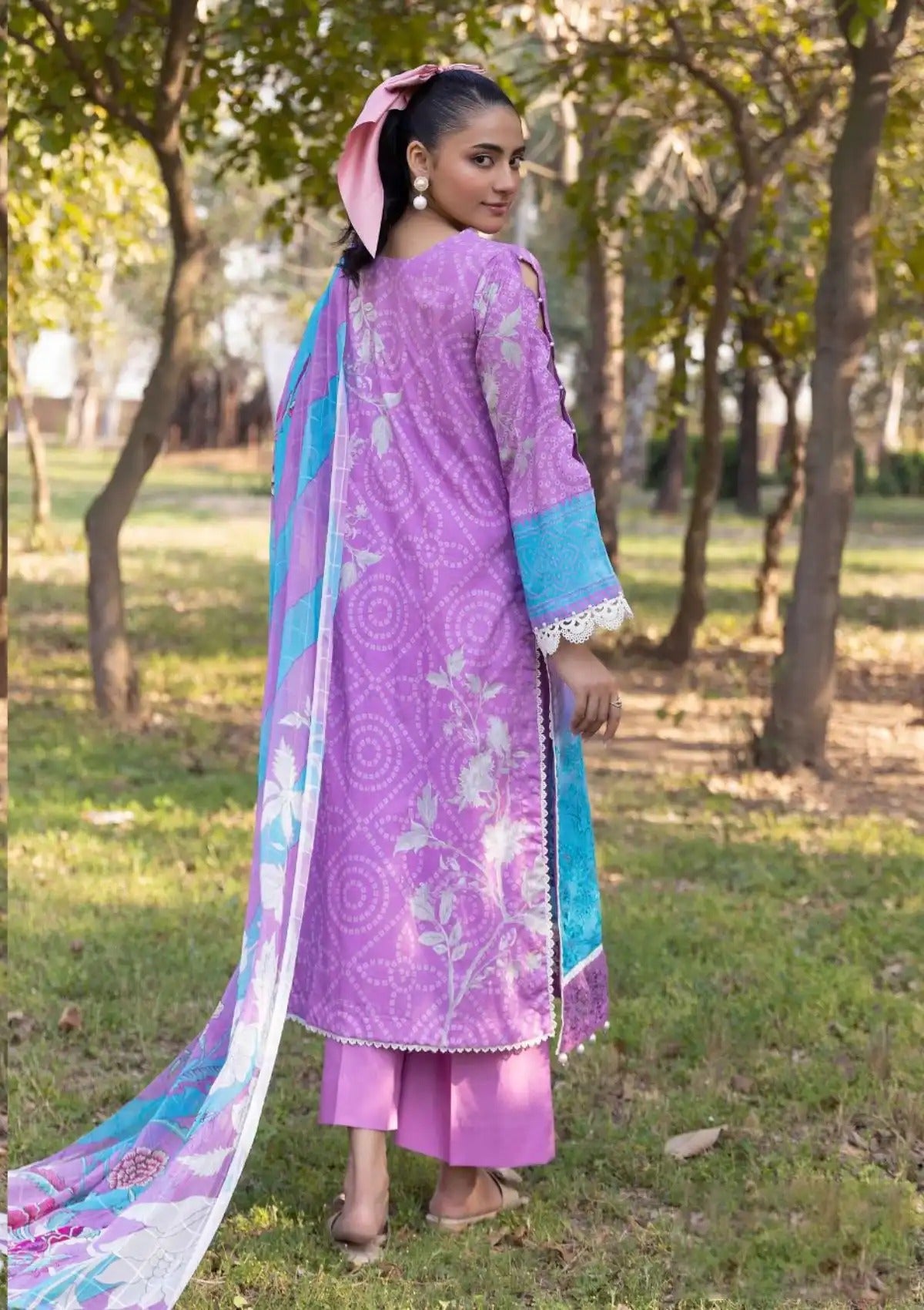 Nur Vantage Embroidered Lawn Unstitched 3 Piece