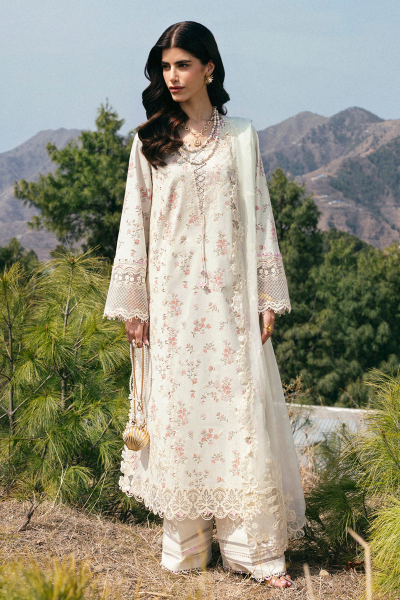 Qalamkar Qlinekari Embroidered Luxury Lawn Unstitched 3pcs