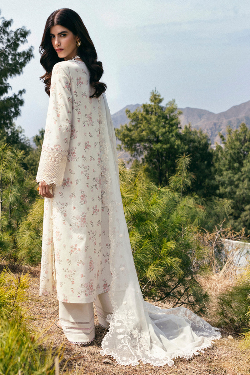 Qalamkar Qlinekari Embroidered Luxury Lawn Unstitched 3pcs