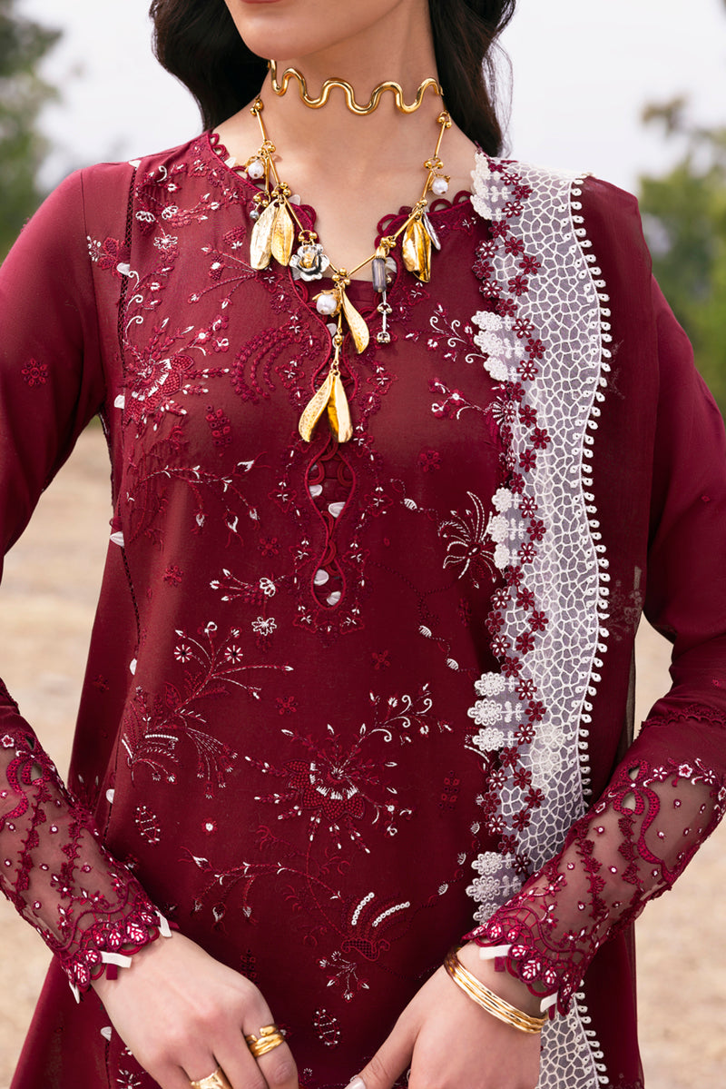 Qalamkar Qlinekari Embroidered Luxury Lawn Unstitched 3pcs