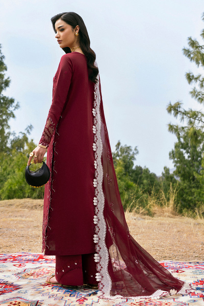 Qalamkar Qlinekari Embroidered Luxury Lawn Unstitched 3pcs
