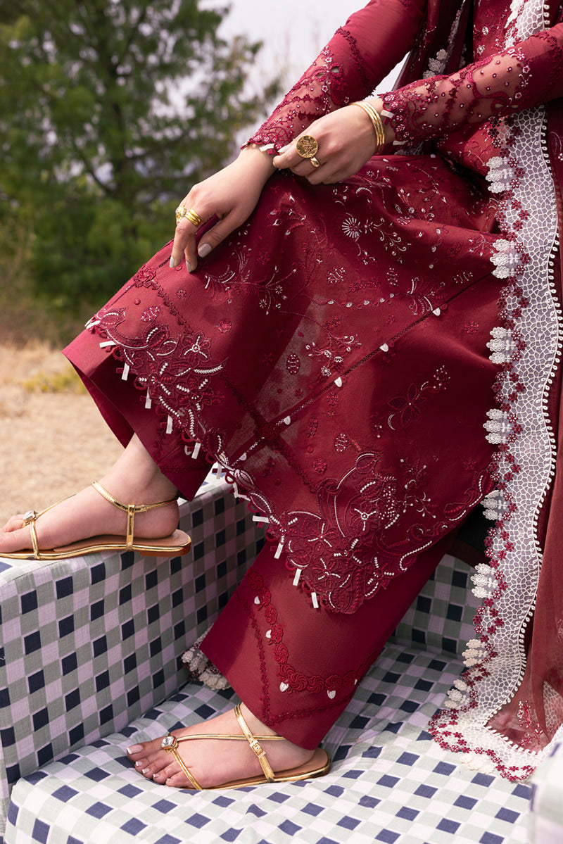 Qalamkar Qlinekari Embroidered Luxury Lawn Unstitched 3pcs