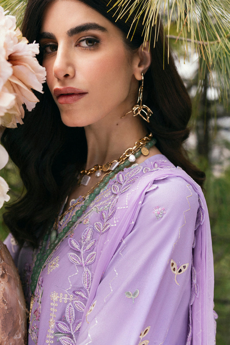 Qalamkar Qlinekari Embroidered Luxury Lawn Unstitched 3pcs