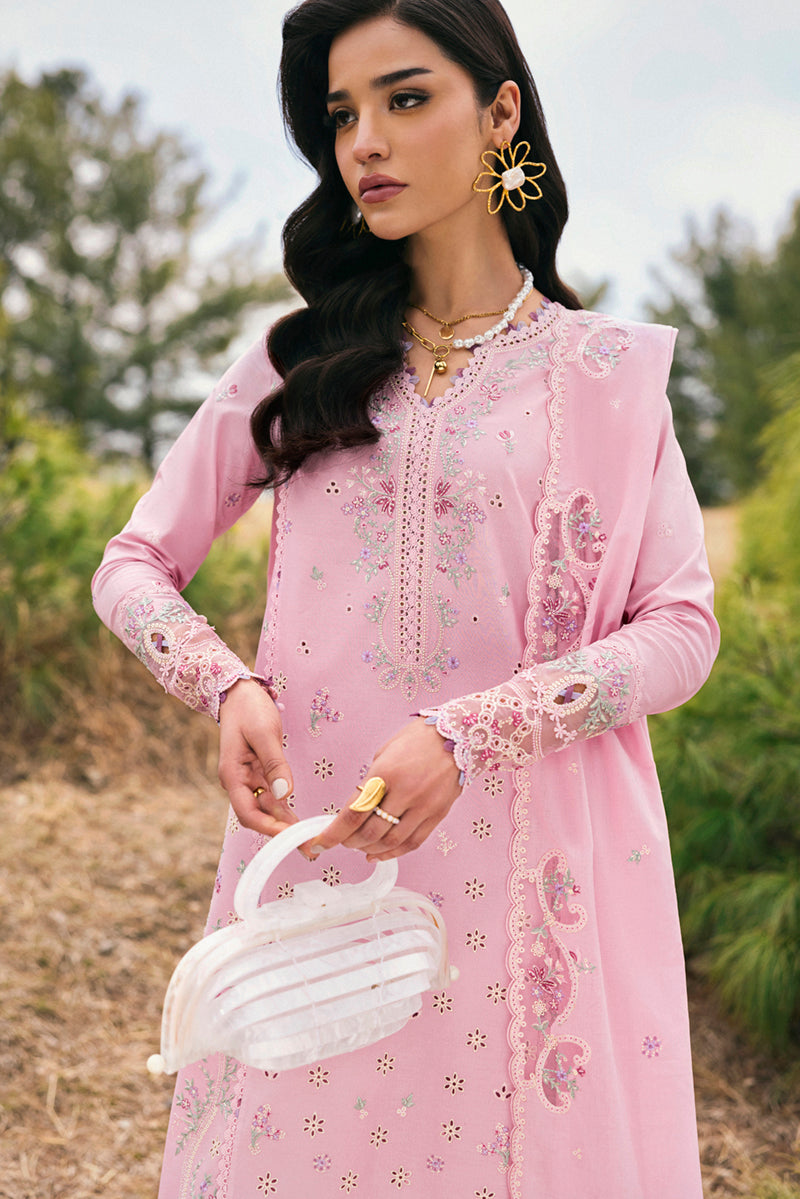 Qalamkar Qlinekari Embroidered Luxury Lawn Unstitched 3pcs