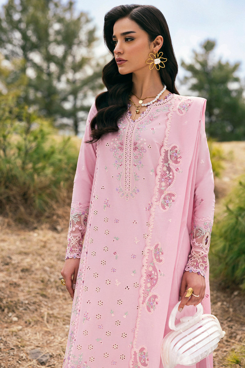 Qalamkar Qlinekari Embroidered Luxury Lawn Unstitched 3pcs