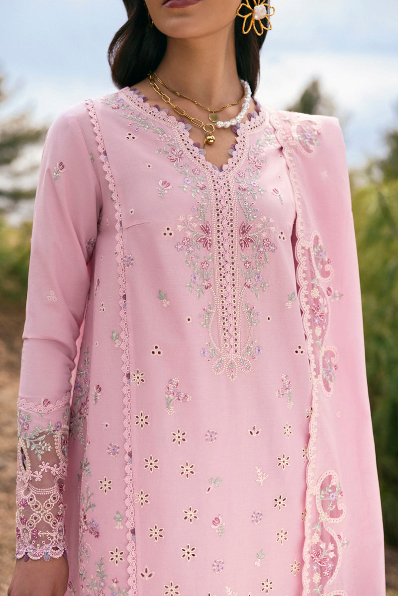 Qalamkar Qlinekari Embroidered Luxury Lawn Unstitched 3pcs