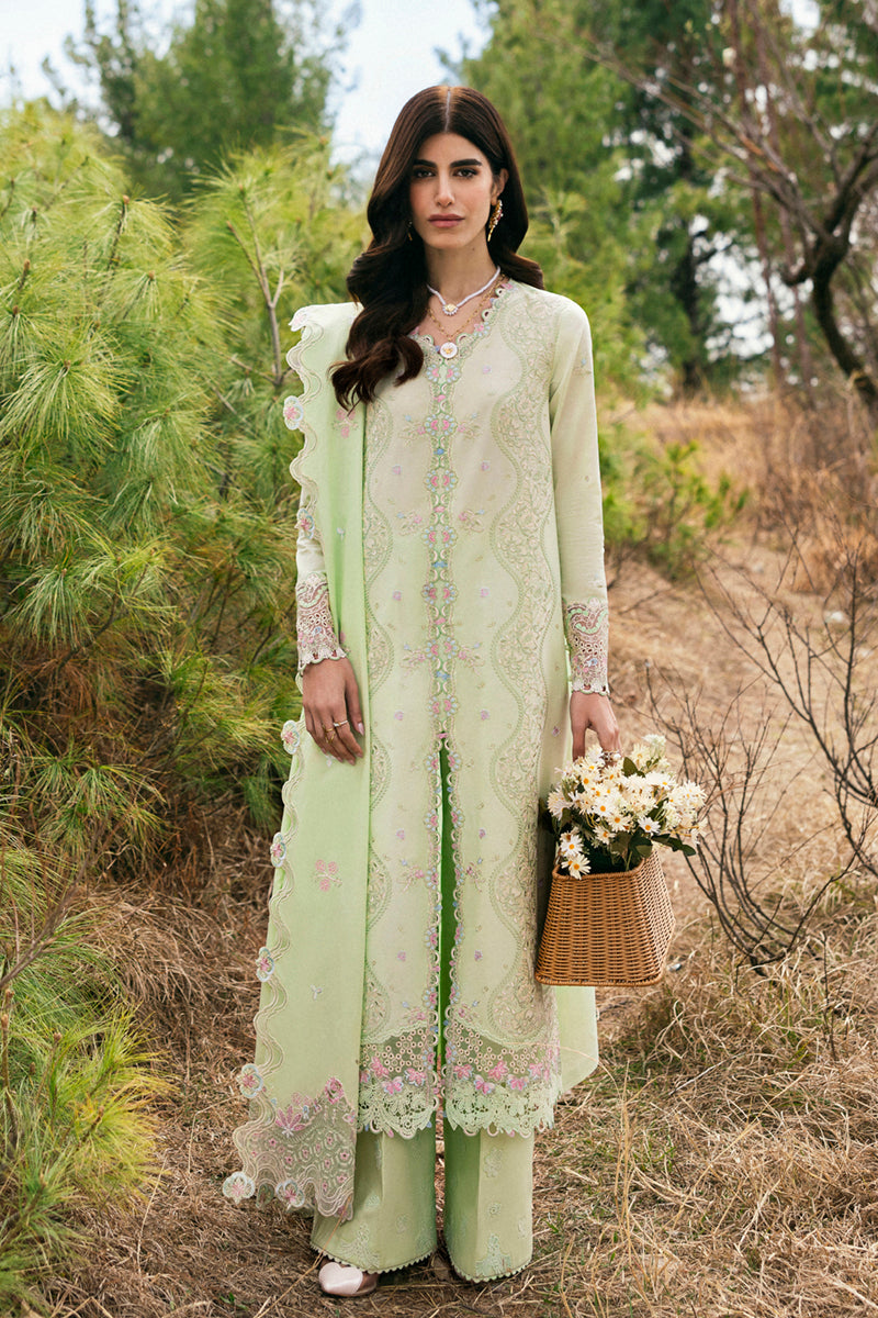 Qalamkar Qlinekari Embroidered Luxury Lawn Unstitched 3pcs
