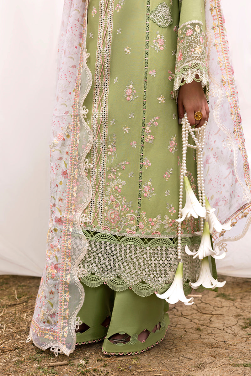 Qalamkar Qlinekari Embroidered Luxury Lawn Unstitched 3pcs