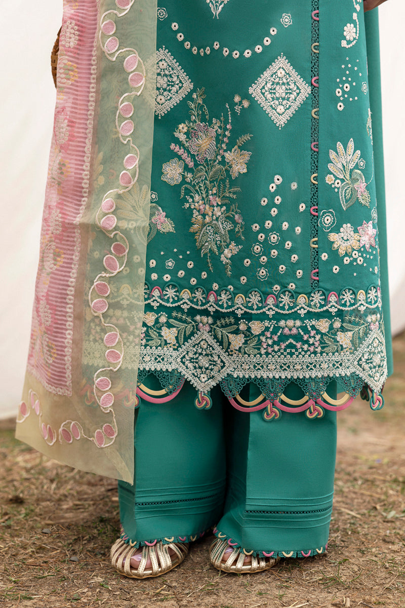 Qalamkar Qlinekari Embroidered Luxury Lawn Unstitched 3pcs