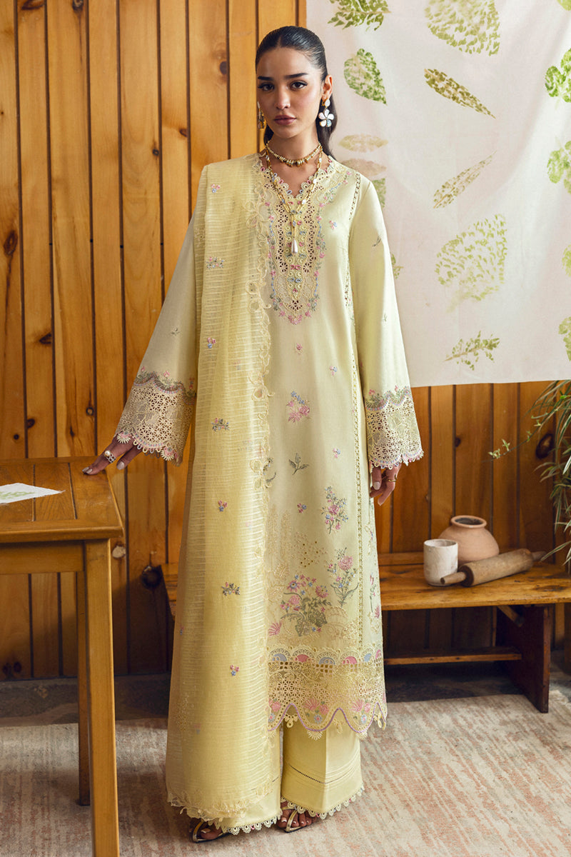 Qalamkar Qlinekari Embroidered Luxury Lawn Unstitched 3pcs