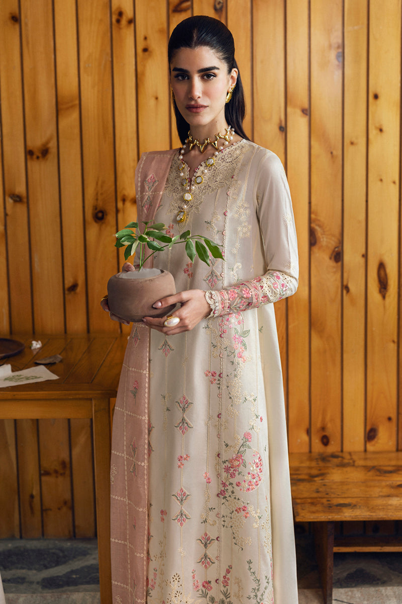 Qalamkar Qlinekari Embroidered Luxury Lawn Unstitched 3pcs