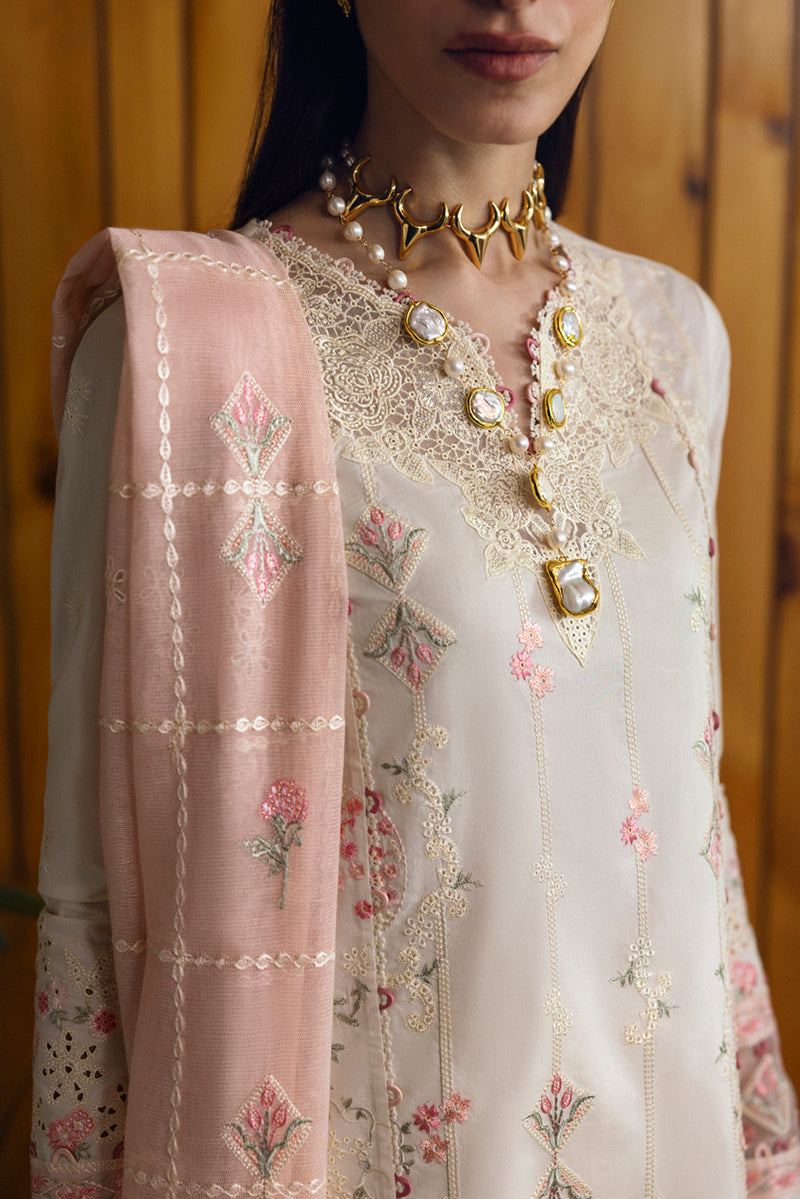 Qalamkar Qlinekari Embroidered Luxury Lawn Unstitched 3pcs