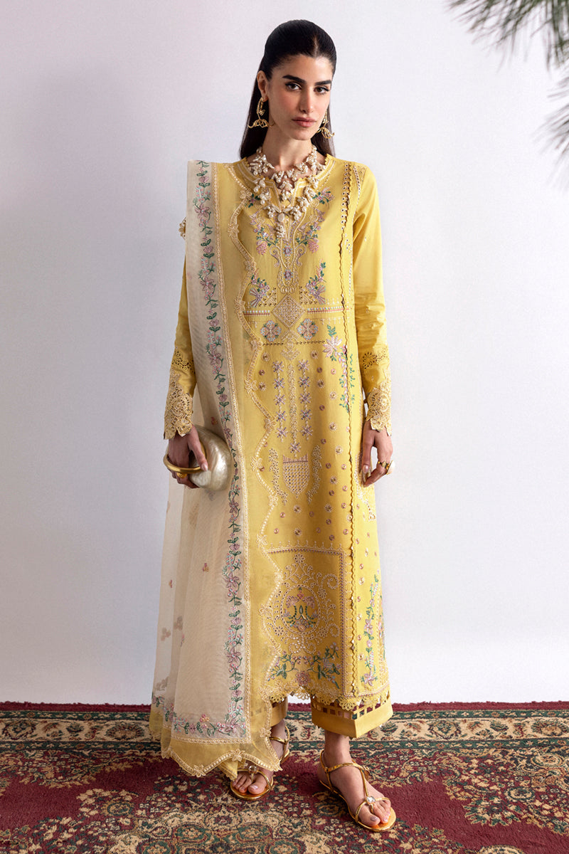 Qalamkar Qlinekari Embroidered Luxury Lawn Unstitched 3pcs
