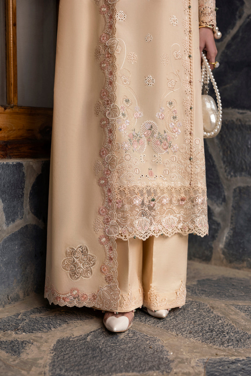 Qalamkar Qlinekari Embroidered Luxury Lawn Unstitched 3pcs