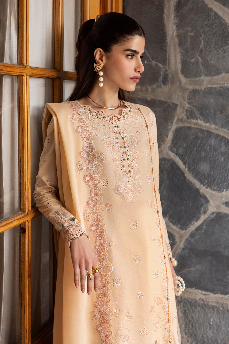Qalamkar Qlinekari Embroidered Luxury Lawn Unstitched 3pcs