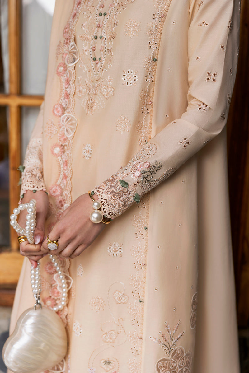 Qalamkar Qlinekari Embroidered Luxury Lawn Unstitched 3pcs