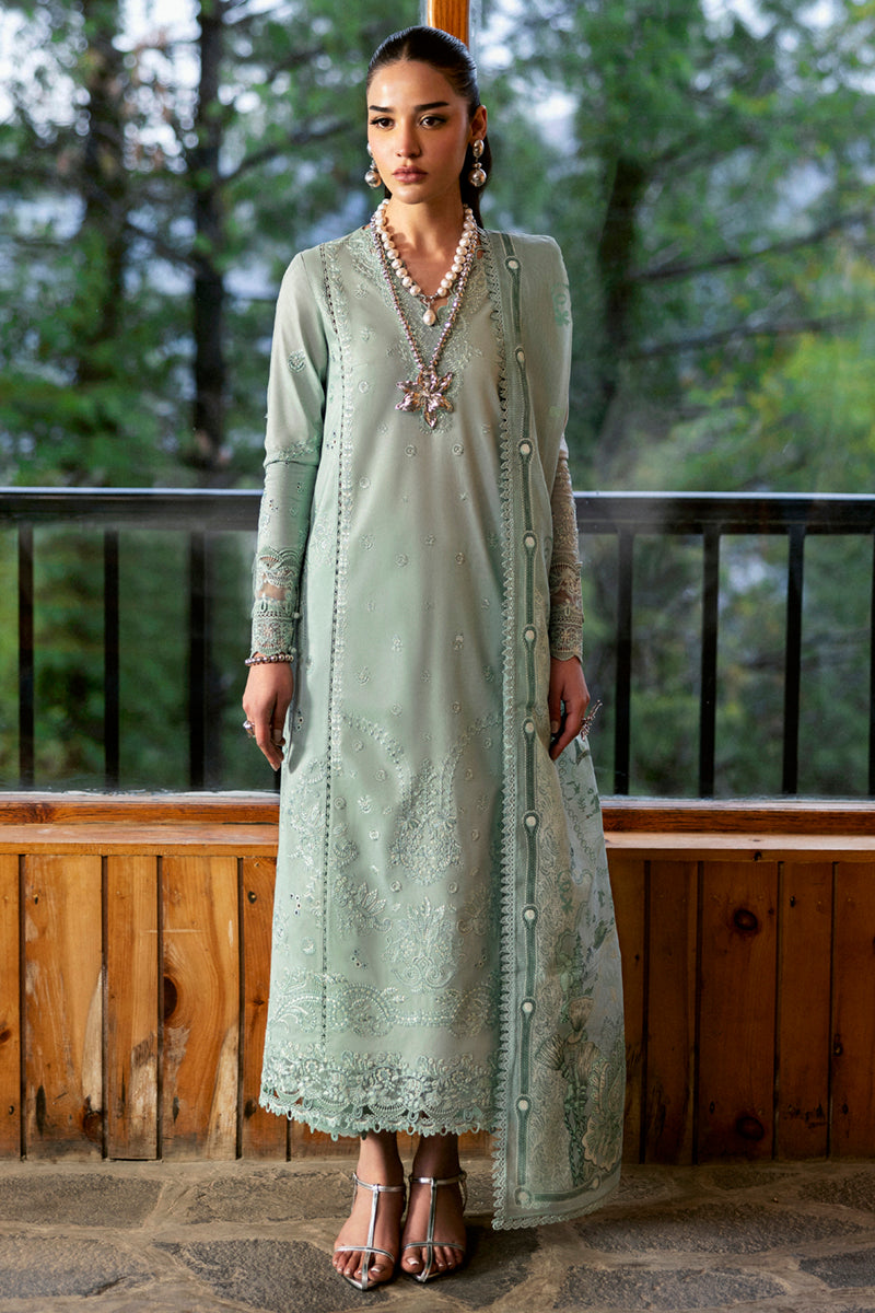 Qalamkar Qlinekari Embroidered Luxury Lawn Unstitched 3pcs