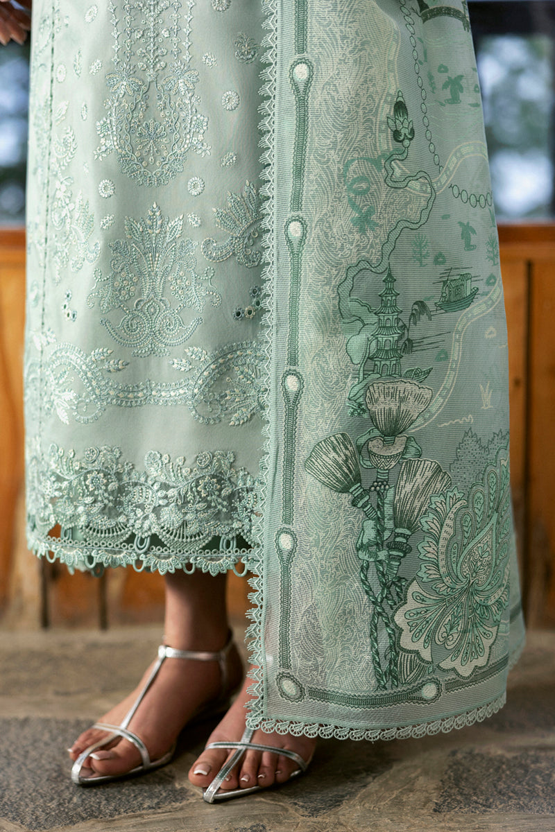 Qalamkar Qlinekari Embroidered Luxury Lawn Unstitched 3pcs