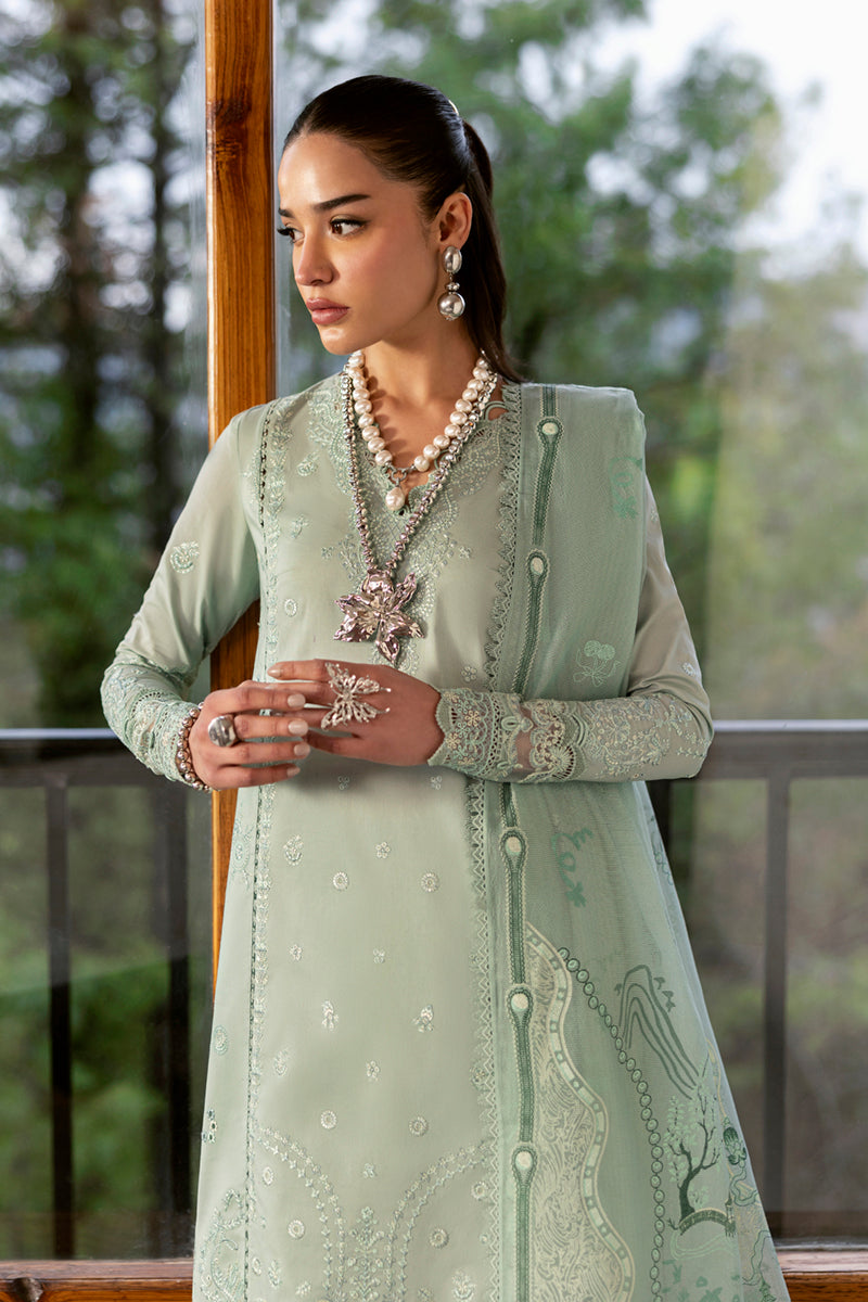 Qalamkar Qlinekari Embroidered Luxury Lawn Unstitched 3pcs