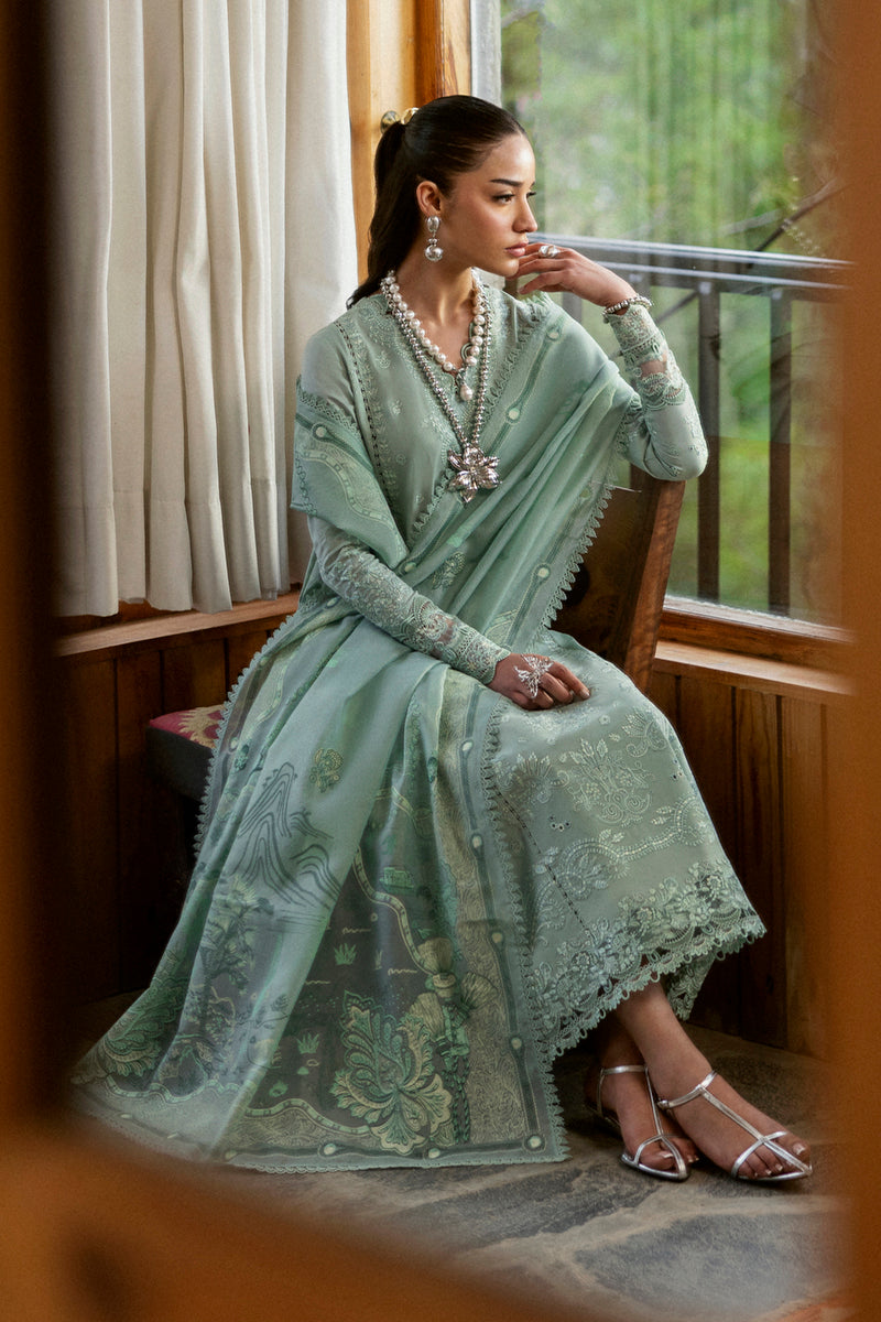 Qalamkar Qlinekari Embroidered Luxury Lawn Unstitched 3pcs